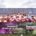 Lionel Messi and Germán Berterame during Inter Miami’s 2026 preseason match in Colombia